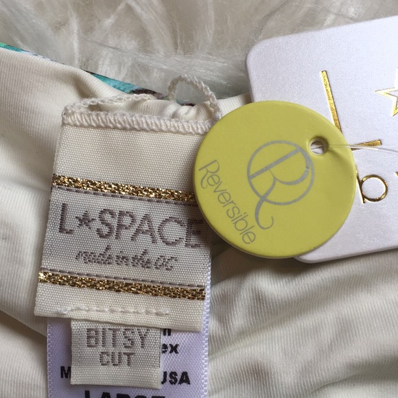 L*Space Emma bitsy cut reversible bottom -Seaglass - Picture 2 of 7